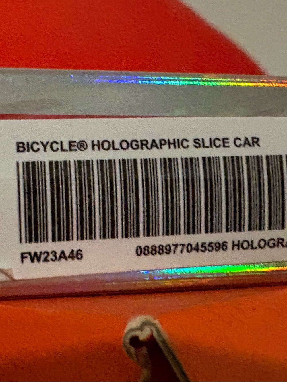 Supreme Bicycle Holographic Slice Playing Cards FW23 - Picture 3 of 6